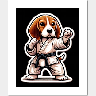 Beagle karate Posters and Art